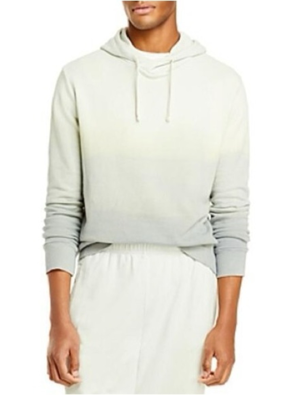Monrow Light Green Ombre Hooded Pullover